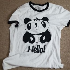 New panda tee shirt